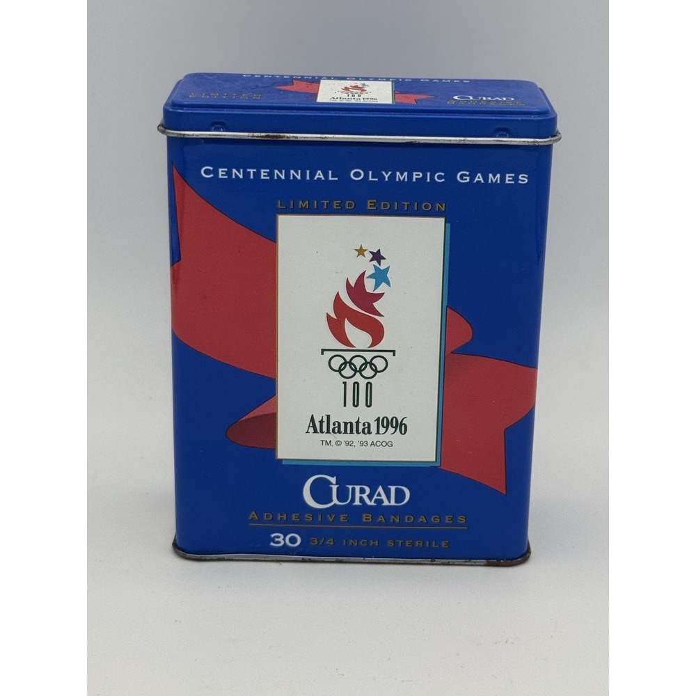 Vintage Olympic Games Atlanta‎ 1996 Band Aid Metal Box Empty